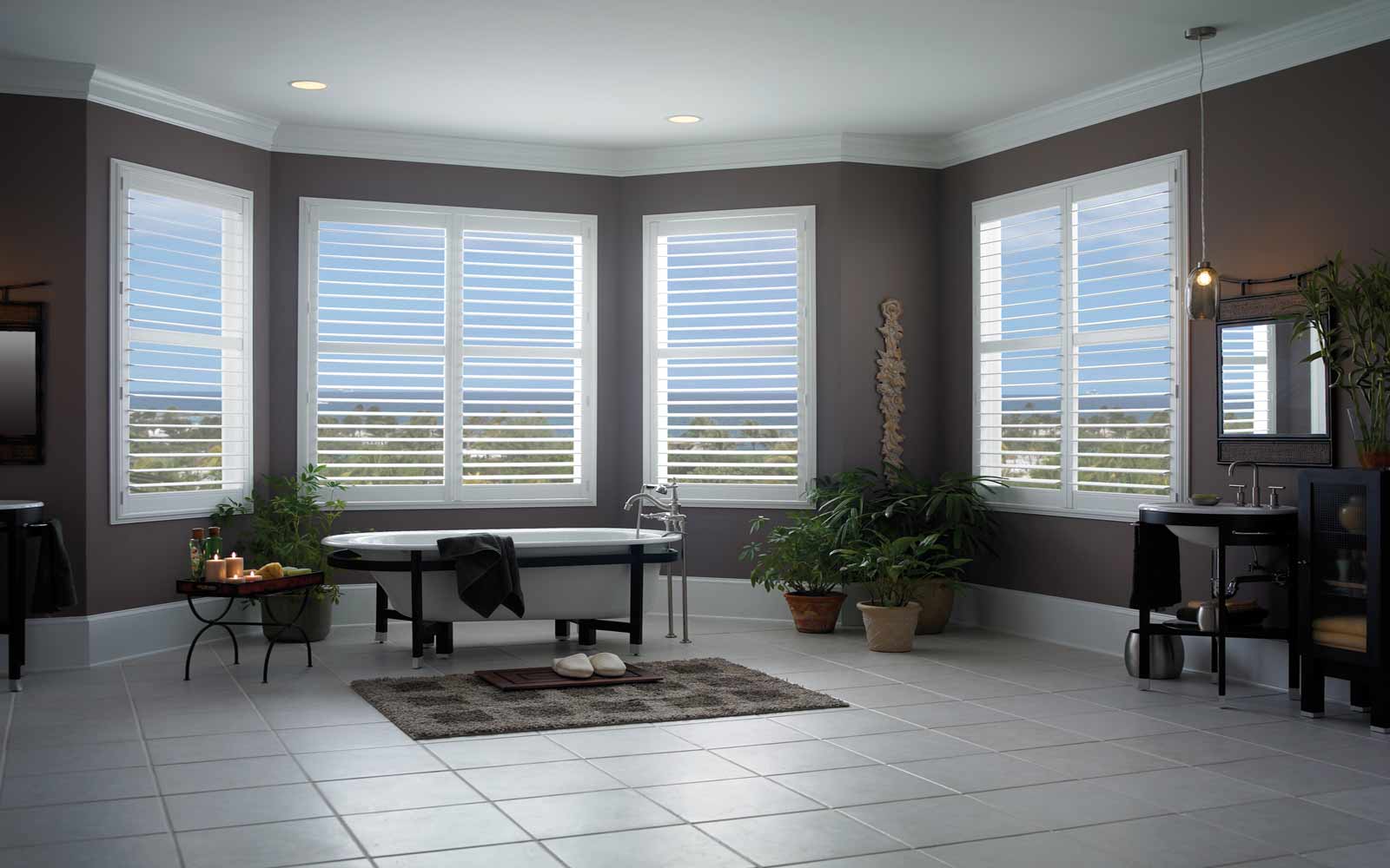 Shutters in a Bay window