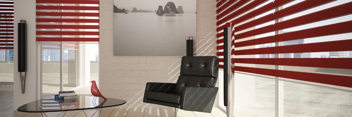 Red Duo Roller Blinds